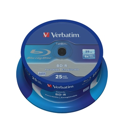 VERBATIM BD-R SL (6x, 25GB),NON-ID, 25 cake