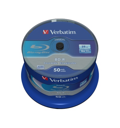 VERBATIM BD-R SL (6x, 25GB),NON-ID, 50 cake