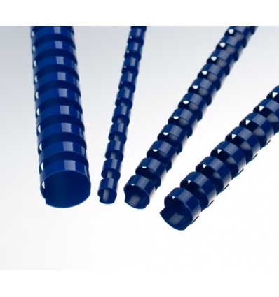 Plastové hřbety 8 mm, modré