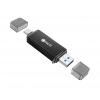 Čtečka karet C-tech UCR-02-AL, USB 3.0 TYPE A/ TYPE C, SD/micro SD