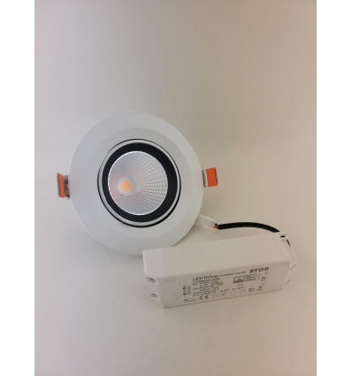 DownLight svítidlo 20W, 3000K, průměr: 145*102mm, vnější rozměr 120*130mm, vyz. úhel 60°