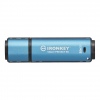 Kingston IronKey Vault Privacy 50/256GB/USB 3.2/USB-A/Modrá