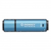 Kingston IronKey Vault Privacy 50/128GB/USB 3.2/USB-A/Modrá