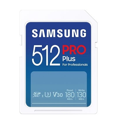 Samsung/SDXC/512GB/180MBps/USB 3.0/USB-A/Class 10/+ Adaptér/Modrá