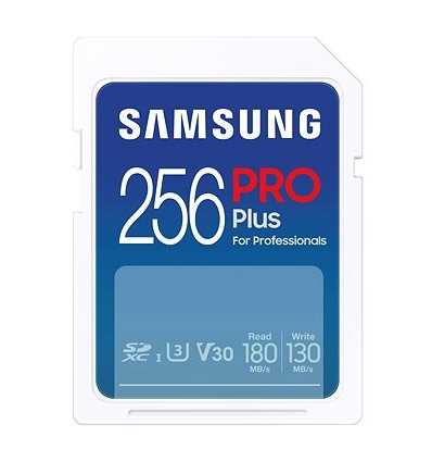 Samsung/SDXC/256GB/180MBps/USB 3.0/USB-A/Class 10/+ Adaptér/Modrá