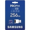 Samsung/micro SDXC/256GB/180MBps/USB 3.0/USB-A/Class 10/+ Adaptér/Modrá