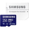 Samsung/micro SDXC/256GB/180MBps/Class 10/+ Adaptér/Modrá