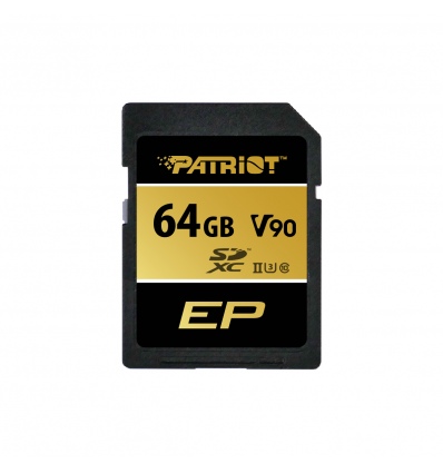 Patriot V90/SDXC/64GB/300MBps/UHS-II U3 / Class 10/+ Adaptér