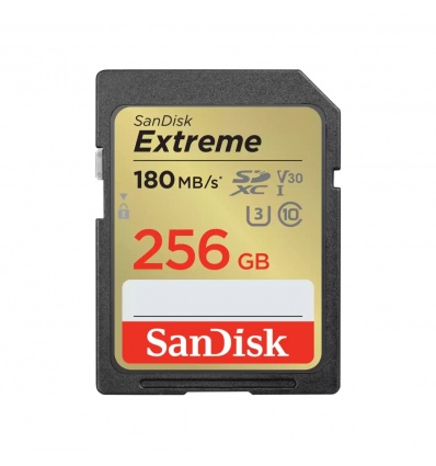 SanDisk Extreme/SDXC/256GB/180MBps/UHS-I U3 / Class 10