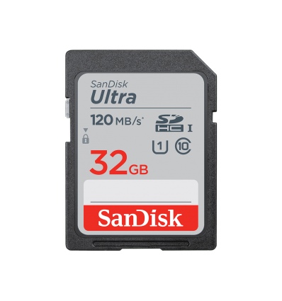 SanDisk Ultra/SDHC/32GB/120MBps/UHS-I U1 / Class 10/Černá
