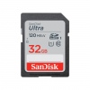 SanDisk Ultra/SDHC/32GB/120MBps/UHS-I U1 / Class 10/Černá