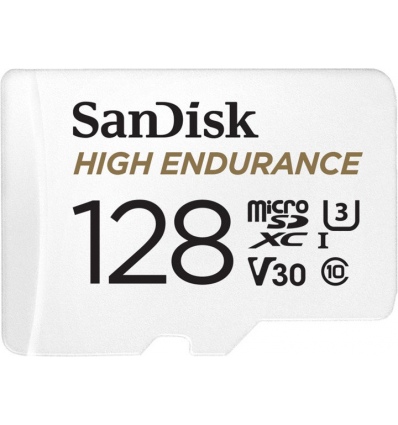 SanDisk High Endurance/micro SDXC/128GB/100MBps/UHS-I U3 / Class 10/+ Adaptér