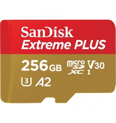 SanDisk Extreme PLUS/micro SDXC/256GB/200MBps/UHS-I U3 / Class 10/+ Adaptér