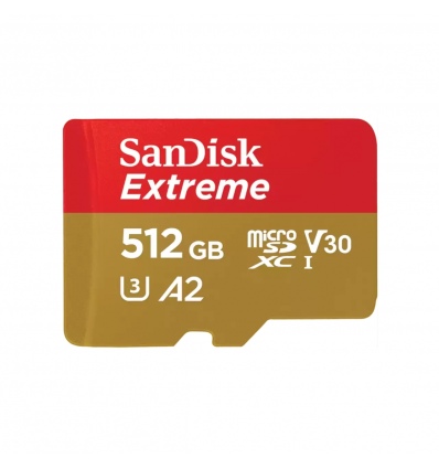 SanDisk Extreme/micro SDXC/512GB/190MBps/UHS-I U3 / Class 10/+ Adaptér