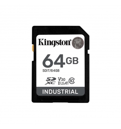 Kingston Industrial/SDXC/64GB/100MBps/UHS-I U3 / Class 10