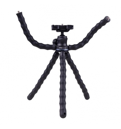 Doerr OCTOPUS Vlogging stativ (29-28,5 cm, 414 g, max.2kg, kul.hlava, 5 flexi ramen, černý)