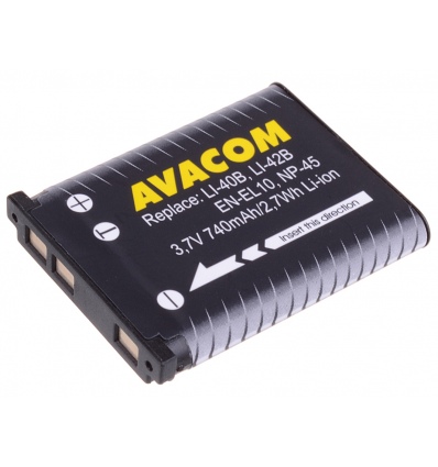 Baterie AVACOM Olympus Li-40B, Li-ion 3.7V 740mAh