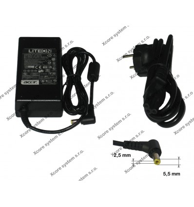 AC Adapter pro ACER 19V 4,74A konektor 5.5x2.5 PA-1900-04 90W PA-1900-04