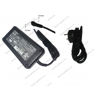 AC adaptér pro notebook Sony 19,5V 6,15A 120W konektor 6,5mm x 4,4mm pin 