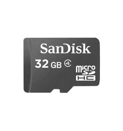 Sandisk/micro SDHC/32GB/18MBps/Class 4/+ Adaptér/Černá