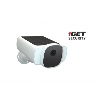 iGET SECURITY EP29 White - WiFi solární bateriová FullHD kamera, IP66, samostatná i pro alarm M5