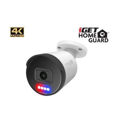 iGET HGNHK938CAM - UltraHD 4K PoE IP kamera, SMART detekce, IP66, zvuk, noční přísvit 40m, ONVIF 2.6