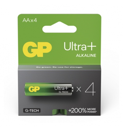 GP Alkalická baterie ULTRA PLUS AA (LR6)- 4ks