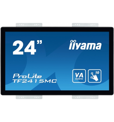 24" iiyama TF2415MC-B2: VA, FullHD, capacitive, 10P, 350cd/m2, VGA, DP, HDMI, černý