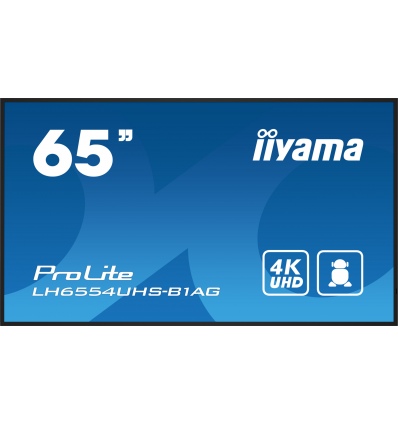 iiyama ProLite/LH6554UHS-B1AG/64,5"/IPS/4K UHD/60Hz/8ms/Black/3R