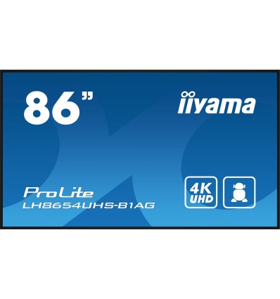 86" iiyama LH8654UHS-B1AG:IPS,4K UHD. 24/7,Android