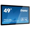 49" iiyama TF4939UHSC-B1AG: IPS, 4K, capacitive, 15P, 500cd/m2, VGA, HDMI, DP, 24/7, IP54, černý