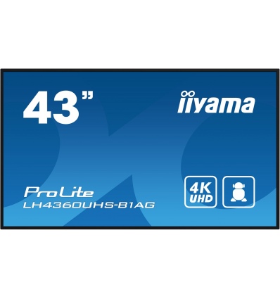 43" iiyama LH4360UHS-B1AG: VA,4K UHD,And.11,24/7
