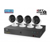 iGET HGNVK85304 - Kamerový PoE FullHD set, 8CH NVR + 4x IP 1080p kamera, SMART detekce, W/M/Andr/iOS