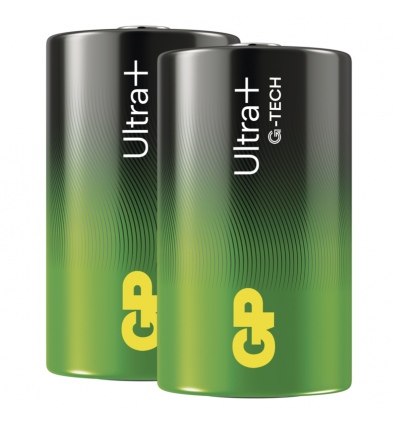 GP Alkalická baterie ULTRA PLUS D (LR20) - 2ks