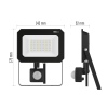 EMOS LED REFLEKTOR SIMPO 30W, 3000Lm, 4000K, PIR