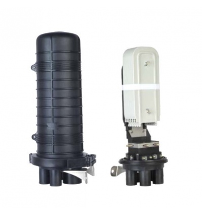 XtendLan Vodotěsná optická spojka, zemní/zeď/stožár, 144 vláken 6x24, 5x prostup, matice, 510x230mm