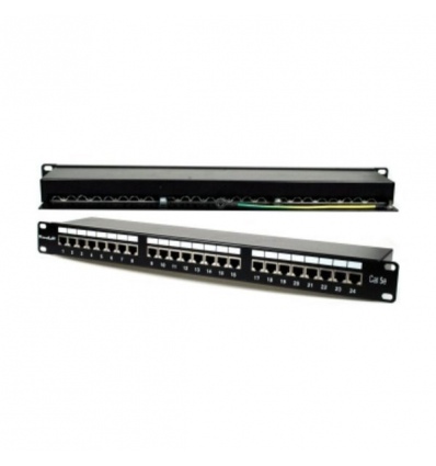 XtendLan Patch panel 19", 24 portů, stíněný, Cat5e