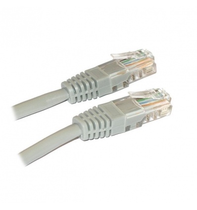 XtendLan Patch kabel křížený Cat 5e UTP 3m - šedý