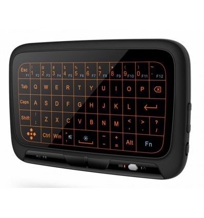 XtendLan bezdrátový dálkový ovladač H18B/ s podsvitem/ vestavěná klávesnice/ kompatibilní s Android/ W10/ Linux/ černý