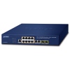 Planet GS-4210-8P2C L2 switch, 10x1Gb, 2x1Gb SFP, 8x PoE 802.3at 120W, QoS