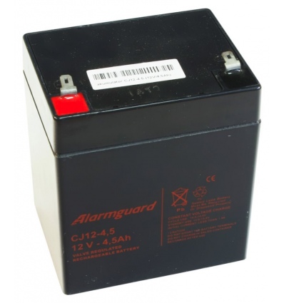ALARMGUARD CJ12-4,5 Bezúdržbový olověný akumulátor 12V, kapacita 4,5Ah, životnost 5 let
