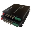 XtendLan HD-CVI/AHD/TVI/PAL opto konvertor, až do 5Mpix, 4x video, 1x COM, SC, single i multimode, pár