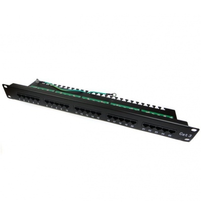 XtendLan Patch panel 19", 25 portů, telefonní, 1U, Cat3