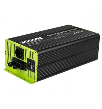 KOSUNPOWER UPS záložní zdroj s externí baterií 3000W, baterie 24V / AC230V čistý sinus