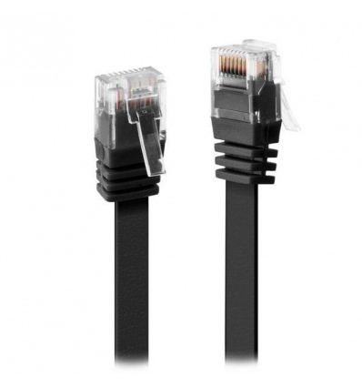 XtendLan Patch kabel Cat 6 UTP 2m - černý plochý