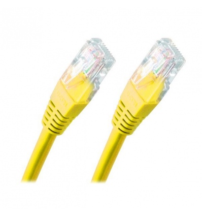 XtendLan Patch kabel Cat 6 UTP 0,25m - žlutý