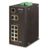 Planet IGS-10020HPT průmyslový L2 switch, 8x1Gb, 2x2.5Gb SFP, PoE 802.3at 240W, 12-48VDC, -40~75°C, 1xRJ45-to-RS232,IP30