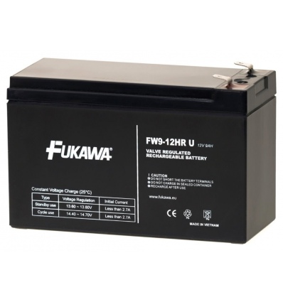 FUKAWA olověná baterie FW 9-12 HRU do UPS APC/ AEG/ EATON/ Powerware/ 12V/ 9Ah/ životnost 5 let/ Faston F2-6,3mm