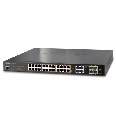 Planet GS-4210-24PL4C L2 switch, 28x1Gb, 4x1Gb SFP, 24x PoE 802.3at 430W