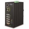 Planet IGS-4215-4P4T2S průmyslový L2 switch, 4x1Gb, 2x1Gb SFP, 4x PoE 802.3at 140W, 48-54VDC, -40~75°C, IP30